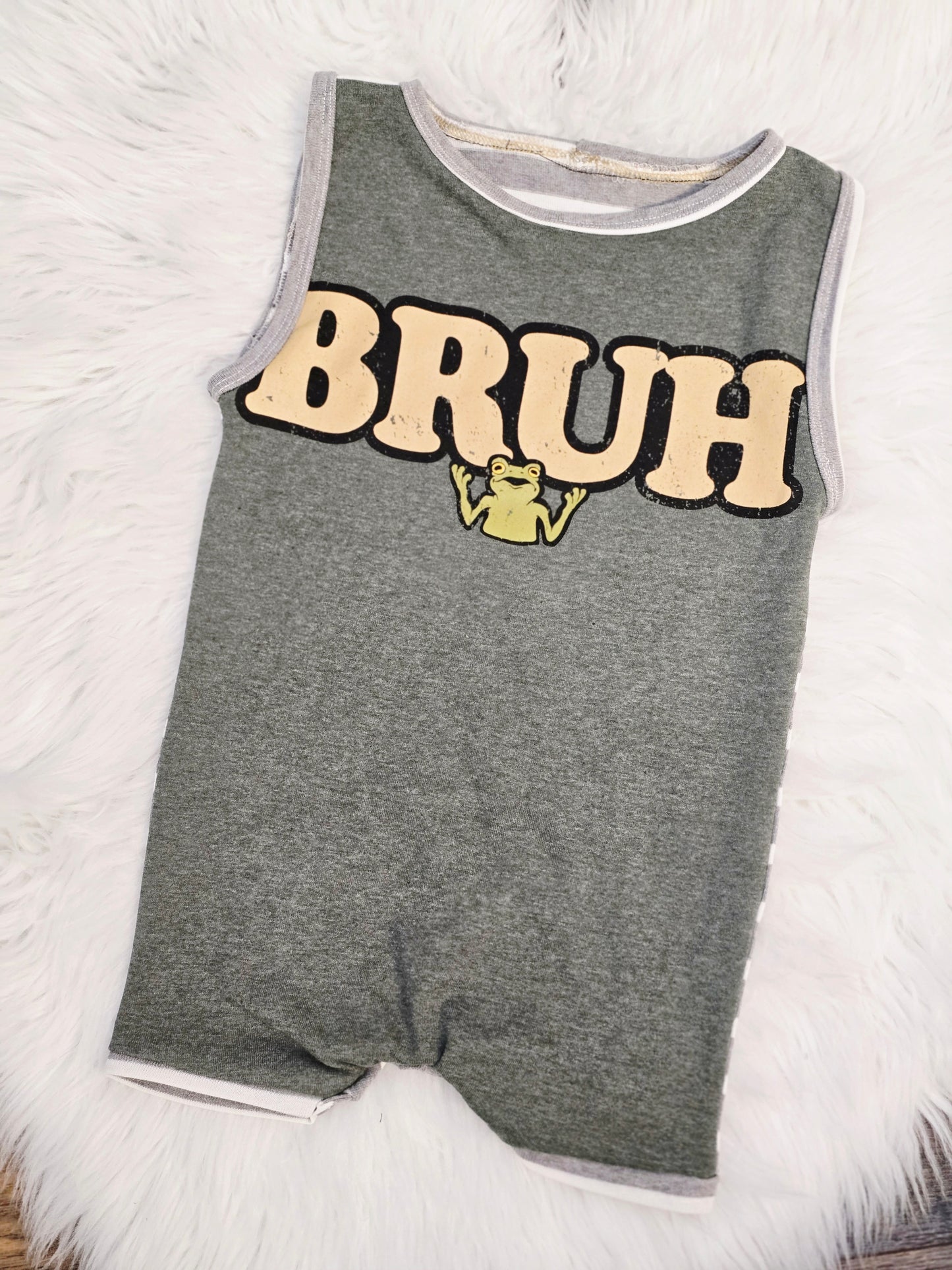 Size 18/24 tank upcycle shorts romper