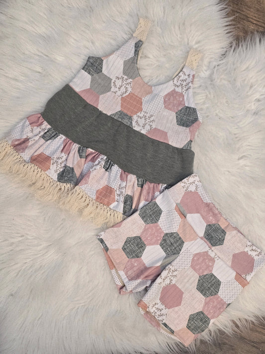 4t napa and biker shorts set