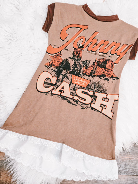 3t Cash t shirt dress with lace