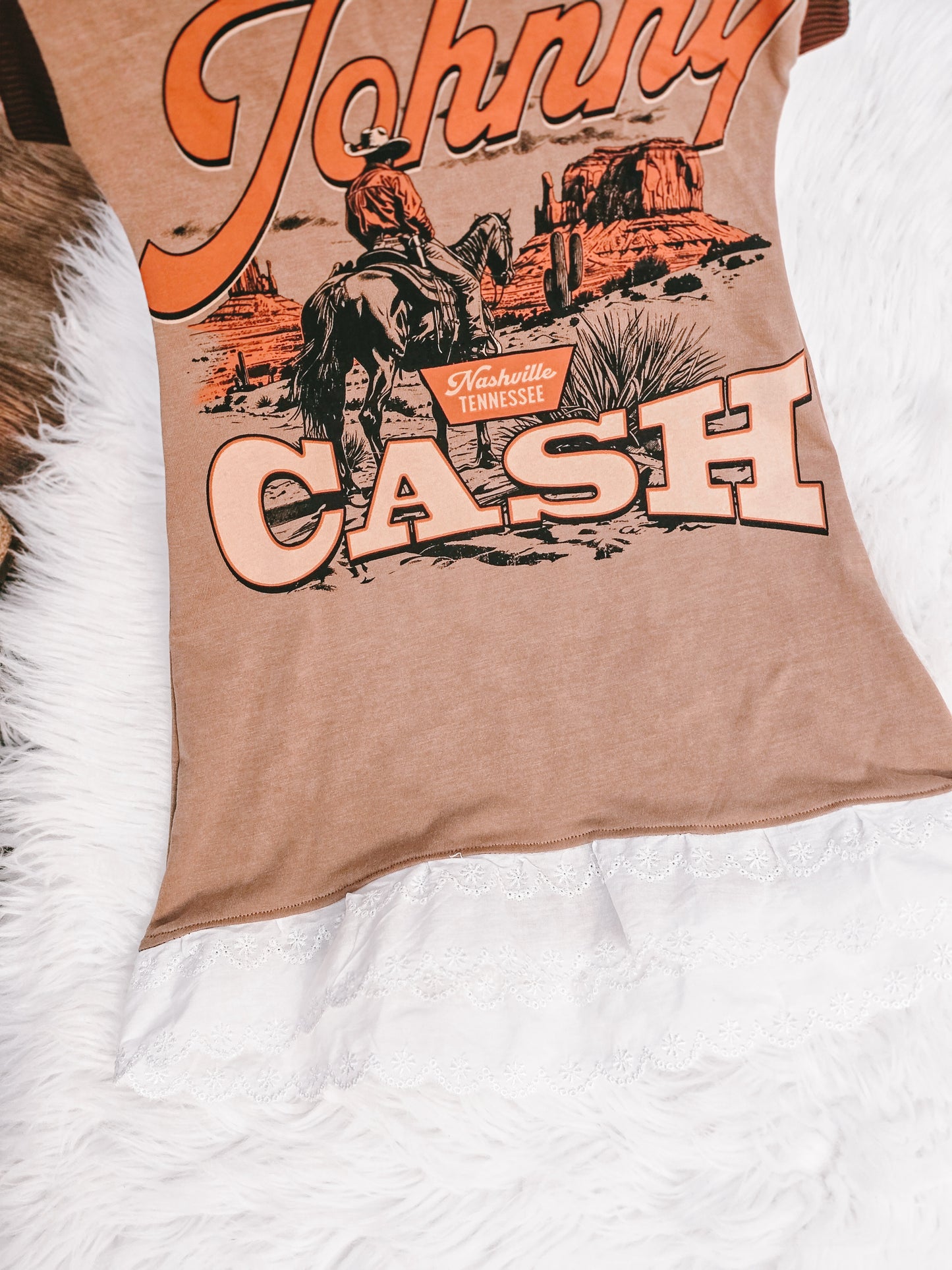 3t Cash t shirt dress with lace