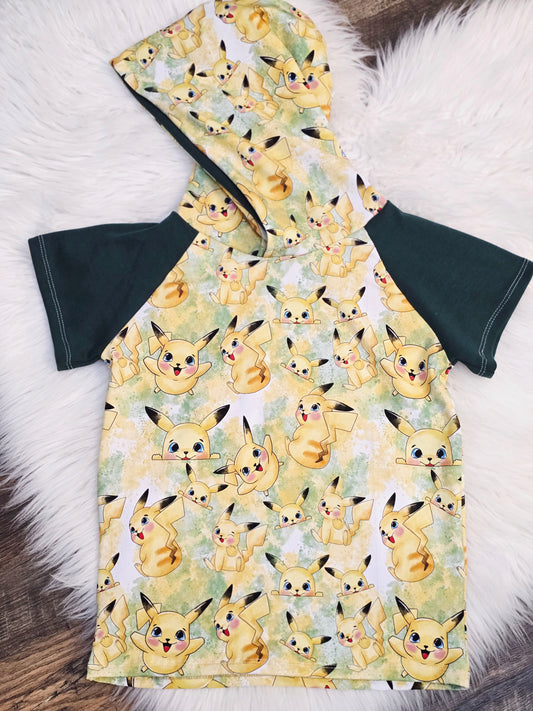 Short sleeve hoodie