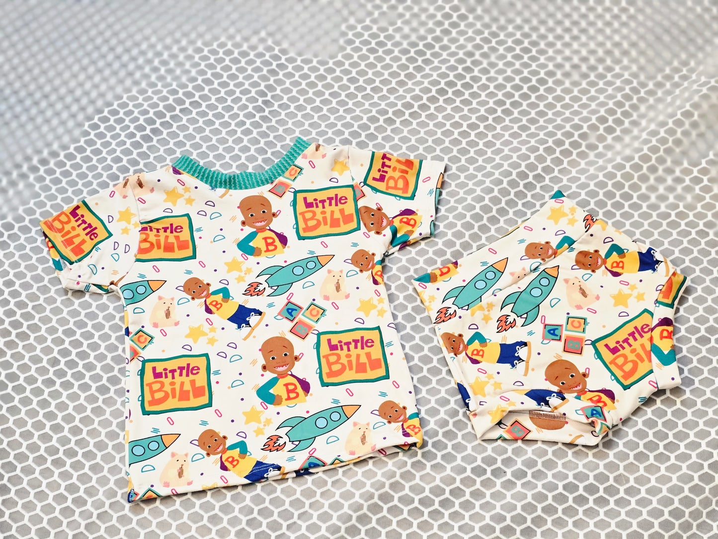 5 piece bummie lounge top bundle 6/9m girl
